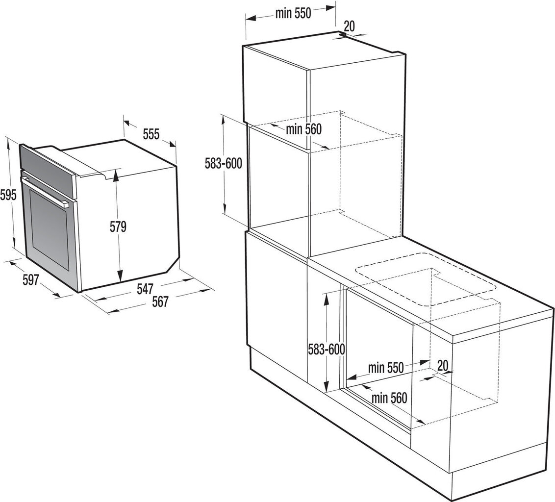 Gorenje BO637ORAW cena un informācija | Cepeškrāsnis | 220.lv