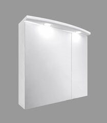 Подвесной шкаф для ванной комнаты Bruno, 60x62x24 см, белый цена и информация | Шкафчики для ванной | 220.lv