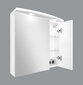 Sienas vannas istabas skapis Bruno, 60x62x24 cm, balts cena un informācija | Vannas istabas skapīši | 220.lv