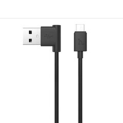 Hoco UPL11 L типа Micro USB на USB 1m Кабель с 90 гр. коннектором Данных и Быстрого Заряда (MD818) Черный цена и информация | Кабели и провода | 220.lv