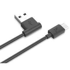 Hoco UPL11 L типа Micro USB на USB 1m Кабель с 90 гр. коннектором Данных и Быстрого Заряда (MD818) Черный цена и информация | Кабели и провода | 220.lv