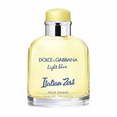 Tualetes ūdens Dolce & Gabbana Light Blue Italian Zest Pour Homme EDT vīriešiem 125 ml cena un informācija | Vīriešu smaržas | 220.lv