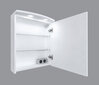 Sienas vannas istabas skapis Bruno, 50x62x24 cm, balts цена и информация | Vannas istabas skapīši | 220.lv