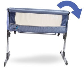 Детская кроватка Caretero Sleep2gether, Graphite цена и информация | Манежи | 220.lv