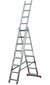 Krause Corda universālās divpusējās kāpnes, 3-daļīgas, 8 pakāpienu цена и информация | Saliekamās kāpnes, celtniecības sastatnes | 220.lv