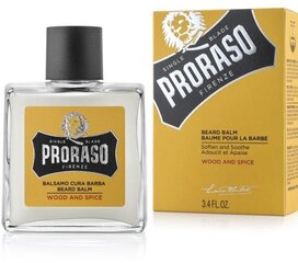 Bārdas balzams Proraso Wood & Spice, 100 ml цена и информация | Косметика и средства для бритья | 220.lv