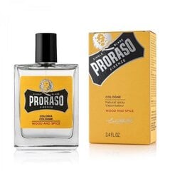 Proraso Wood & Spice Cologne 100ml 100ml цена и информация | Косметика и средства для бритья | 220.lv