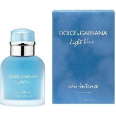 Парфюмированная вода Dolce & Gabbana Light Blue Eau Intense EDP для мужчин 100 мл цена и информация | Мужские духи | 220.lv