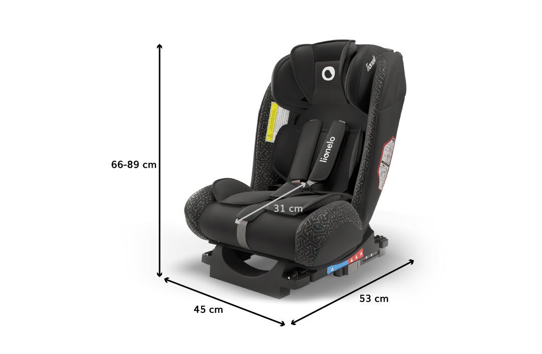 Autokrēsliņš Lionelo Sander 0-36 kg, Black cena un informācija | Autokrēsliņi | 220.lv