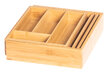 MAKU bambusa galda piederumu paplāte 36,5x35,5x5 cm cena un informācija | Virtuves piederumi | 220.lv