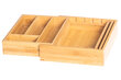 MAKU bambusa galda piederumu paplāte 36,5x35,5x5 cm cena un informācija | Virtuves piederumi | 220.lv