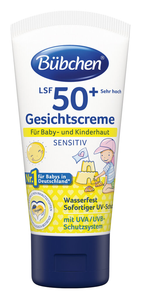 Sejas krēms pret saules aizsardzību Bubchen Sensitive ar SPF50, 50 ml cena un informācija | Sauļošanās krēmi | 220.lv