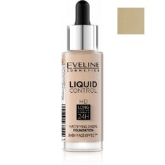 Grima bāze Eveline Liquid Control HD Mattifying Drops 32 ml, 010 Light Beige, 010 Light Beige 010 Light Beige 010 Light Beige cena un informācija | Grima bāzes, tonālie krēmi, pūderi | 220.lv