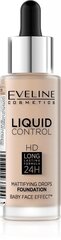 Grima bāze Eveline Liquid Control HD Mattifying Drops 32 ml, 010 Light Beige, 010 Light Beige 010 Light Beige 010 Light Beige цена и информация | Пудры, базы под макияж | 220.lv