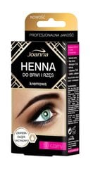 Краска для бровей и ресниц Joanna Henna 15 мл, 1.0 Black цена и информация | Карандаши, краска для бровей | 220.lv