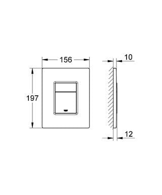 Grohe Skate Cosmopolitan ūdens padeves poga, hroms, 38732000 cena un informācija | Piederumi tualetes podiem un bidē | 220.lv