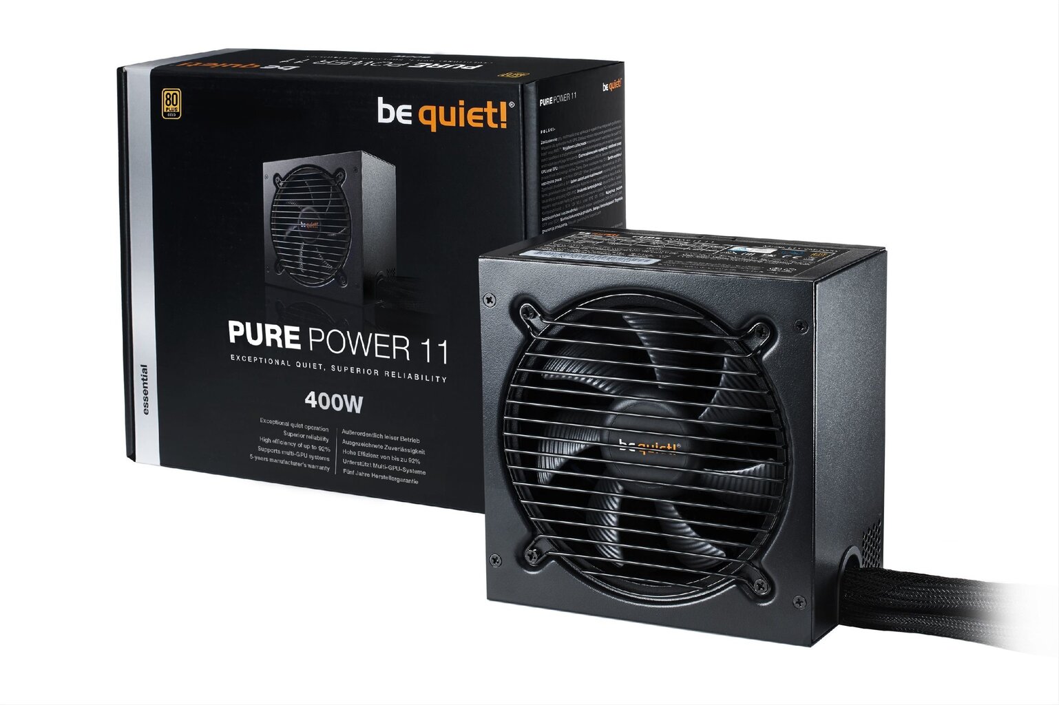 Be Quiet! Pure Power 11 400W cena un informācija | Barošanas bloki (PSU) | 220.lv