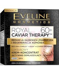 Atjaunojošs dienas krēms sejai Eveline Royal Caviar Therapy 60+ 50 ml cena un informācija | Sejas krēmi | 220.lv