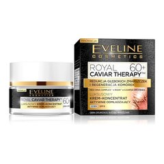 Atjaunojošs dienas krēms sejai Eveline Royal Caviar Therapy 60+ 50 ml cena un informācija | Sejas krēmi | 220.lv