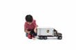 Loģistikas kravas automašīna ar liftu Bruder Mack Granite UPS цена и информация | Rotaļlietas zēniem | 220.lv