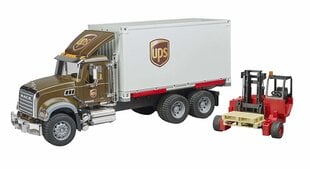Loģistikas kravas automašīna ar liftu Bruder Mack Granite UPS cena un informācija | Rotaļlietas zēniem | 220.lv