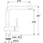 Maisītājs Franke BAT 370-1, nerūsējošā tērauda cena un informācija | Ūdens maisītāji virtuvei | 220.lv