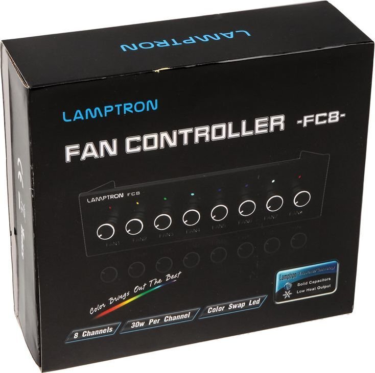 Lamptron Fan controller 8 pcs, 5.25" (LAMP-FC0010H) cena un informācija | Piederumi korpusiem | 220.lv