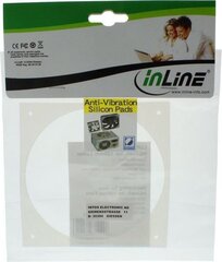 InLine Fan Vibration Decoupling for 120мм (36212I) цена и информация | Коммутационная панель 24 порта кат. 6 UTP Lanberg PPU6-1024-B | 220.lv