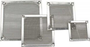 InLine Fan Grill Aluminum Filter 92x92mm (33379A) цена и информация | Коммутационная панель 24 порта кат. 6 UTP Lanberg PPU6-1024-B | 220.lv