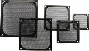 InLine Fan Grill Aluminum Filter 60x60mm black (33376S) цена и информация | Аксессуары для корпусов | 220.lv