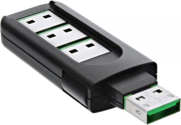 InLine USB Portblocker, 4 port blocker (55723) cena un informācija | Piederumi korpusiem | 220.lv