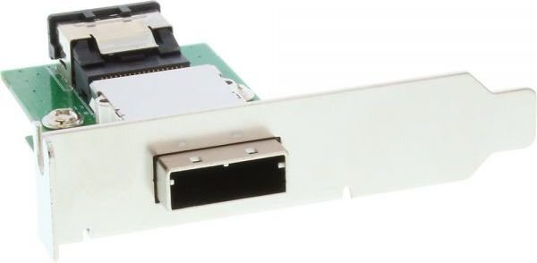 InLine SAS Low Profile Adapter Bracket external SFF-8088 to internal SFF-8087 (27650) cena un informācija | Piederumi korpusiem | 220.lv