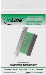 InLine SCSI III U320 Slot Bracket 68 Pin mini Sub-D female to female interior to exterior (45550) цена и информация | Аксессуары для корпусов | 220.lv