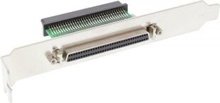 InLine SCSI III U320 Slot Bracket 68 Pin mini Sub-D female to female interior to exterior (45550) цена и информация | Коммутационная панель 24 порта кат. 6 UTP Lanberg PPU6-1024-B | 220.lv