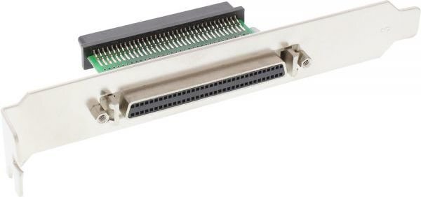 InLine SCSI III U320 Slot Bracket 68 Pin mini Sub-D female to female interior to exterior (45550) цена и информация | Piederumi korpusiem | 220.lv