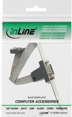 InLine Slot Bracket DB9 male to 10Pin internal female (33209) цена и информация | Коммутационная панель 24 порта кат. 6 UTP Lanberg PPU6-1024-B | 220.lv