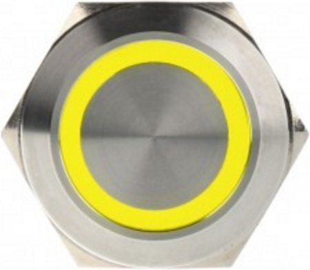 DimasTech LED Button 25mm Yellow (PD066) cena un informācija | Piederumi korpusiem | 220.lv