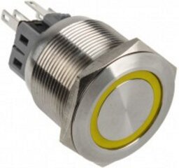 DimasTech LED Button 25mm Yellow (PD066) цена и информация | Аксессуары для корпусов | 220.lv