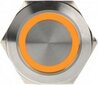 DimasTech LED Button 25mm Orange (PD059) цена и информация | Piederumi korpusiem | 220.lv