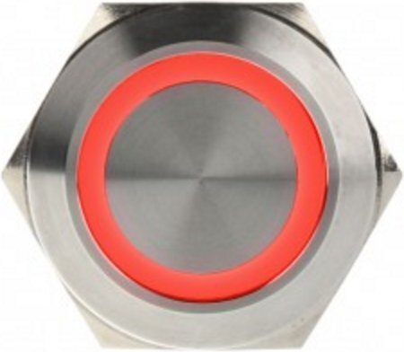 DimasTech LED Button 25mm Red (PD057) cena un informācija | Piederumi korpusiem | 220.lv