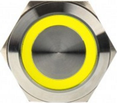 DimasTech LED Button 22mm Yellow (PD102) цена и информация | Piederumi korpusiem | 220.lv