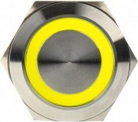 DimasTech LED Button 22mm Yellow (PD096) cena un informācija | Piederumi korpusiem | 220.lv