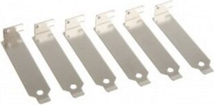 InLine 6 pieces low-profile end caps for mounting (11108) цена и информация | Коммутационная панель 24 порта кат. 6 UTP Lanberg PPU6-1024-B | 220.lv
