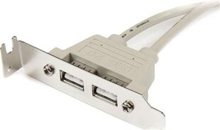 StarTech 2 Port USB A Female Low Profile Slot Plate Adapter цена и информация | Коммутационная панель 24 порта кат. 6 UTP Lanberg PPU6-1024-B | 220.lv