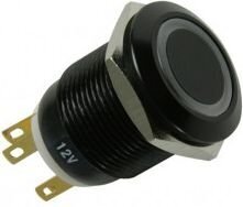 Lamptron Anti-Vandal Pushbutton Switch 19mm Blackline Green (LAMP-SW1913L-H) cena un informācija | Piederumi korpusiem | 220.lv