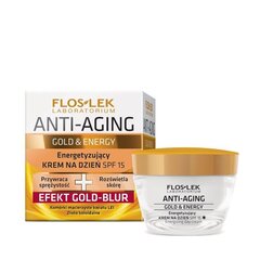 Tvirtumu piešķirošs dienas krēms nobriedušai ādai Floslek Anti-Aging Gold & Energy 40+ SPF 15 50 ml цена и информация | Кремы для лица | 220.lv