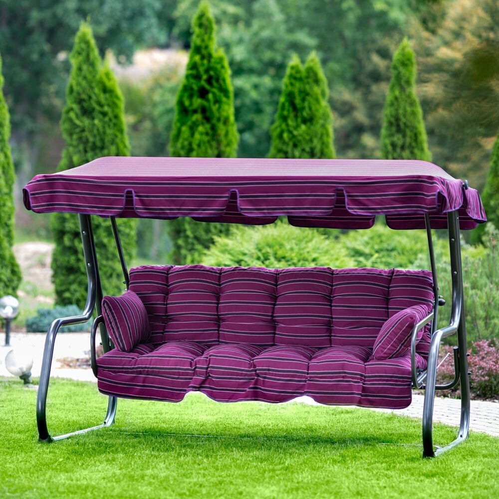Saliekamas šūpoles Patio Parma, violetas цена и информация | Dārza šūpoles | 220.lv
