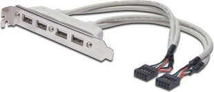 Кронштейн для корпуса Digitus 4x USB (AK-300304-002-E) цена и информация | Аксессуары для корпусов | 220.lv