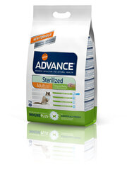 ADVANCE sterilizētiem kaķiem ar tītaru Cat Sterilized, 3 kg cena un informācija | Sausā barība kaķiem | 220.lv