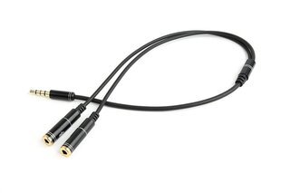 Адаптерный кабель для аудио и микрофона 3,5 мм GEMBIRD CCA-417M цена и информация | Кабели и провода | 220.lv